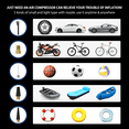 thumbnail image 7 of Cordless Tire Inflator, CACHOR 150Psi Air Pump for Car Tires with 6000mAh Rechagable Battery & LED Light Suitable for Cars, Bikes, Balls, Motorcycles, 7 of 7