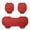 Red Suit, variant on 3PCS Car Seat Cushion for Front and Back Seat 3D Soft Breathable Auto Seat Cover Comfort Non-Slip Rubber Bottom Car Seat Protector Pad