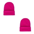 thumbnail image 4 of Minnieouse Beanie Hats Gorros de punto Gorro ajustable Color caramelo Térmico Multifuncional A prueba de viento Accesorios para el cabello Rosa roja Rosa roja 2piezas Minnieouse CBP264999, 4 of 5