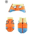 thumbnail image 3 of Luxtrada Dog Jackets for Winter Windproof Waterproof Cozy Dog Coat for Cold Weather Warm Apparel Clothes Puppy Dog Vest for Small Medium Dogs (Orange+Blue,L), 3 of 8