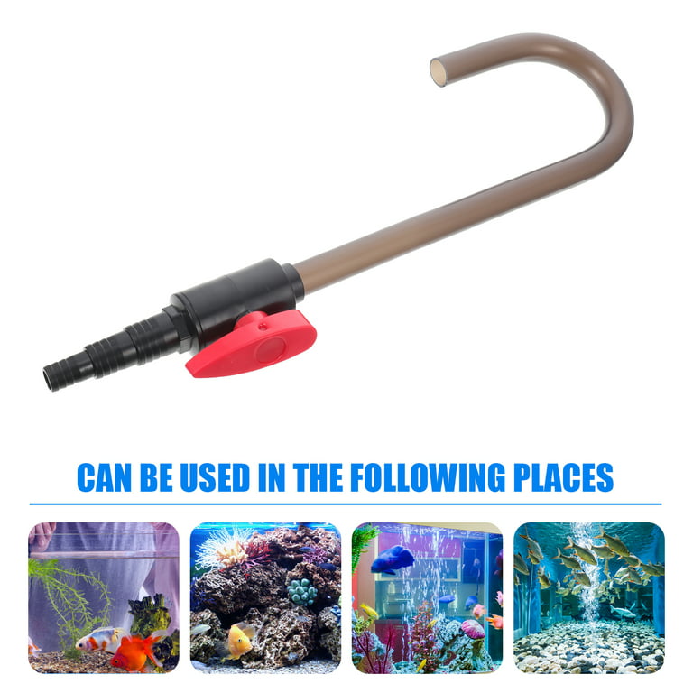 1pc Hanging Type Aquarium Water Changer Fish Tank Water Supply Tool Hook Design Pipe, Size: 37X10X1.7cm