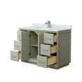 thumbnail image 7 of Wyndham Collection Wcf414148s-Nat-Unsmxx Strada 48" Free Standing Single Basin Vanity Set, 7 of 7