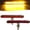 Red/Amber, variant on 2x 7" Red/Amber LED Double Face Truck Semi Trailer Pedestal Single Stud Mount Light Bars 18 LED Waterproof Sealed 4 Function Sequential Flow Turn Signal Stop Tail Strobe Marker Clearance 10-30V