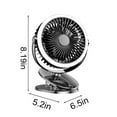 thumbnail image 3 of Nkmbld Office Supplies Table Fan Fil-l Clip Fan, Camping Fan with LED Lights & Clip, Battery Operated Fan with Clip, Usb Rechargeable Fan for Tent Car RV Hurrican-e Emergency Outages, 3 of 7