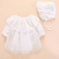 thumbnail image 2 of LNMQLPDBS Long Dress Boho Dresses Black Tie Dress White Dress Long Sleeve Girls Size 6 Clothes Baby Girl Clothes 0-3 Months 3-6 Month Girl, White 0-3 Months, 2 of 5
