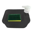 thumbnail image 3 of Dualoai 2 in 1 Soap Dispenser and Sponge Dish Soap Holder Easy to Fill Modern Multifunctional Cleaning Liquid Container for Sink Home, 3 of 9