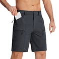 thumbnail image 4 of TACVASEN Men's Cargo Work Shorts Lightweight Quick Dry Waterproof 5 Zipper Pockets for Hiking Fishing Dark Gray Size 36, 4 of 7
