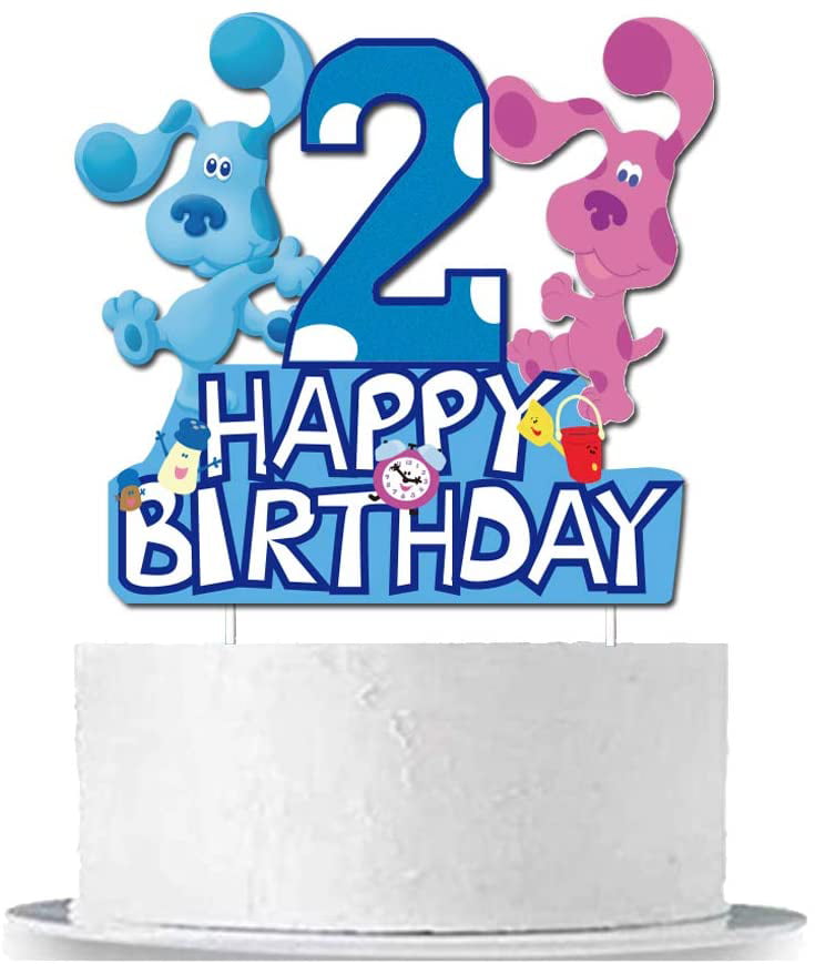 Blues Clues Cake Topper Birthday Cake Decoration for Second Birthday 