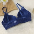 thumbnail image 4 of Tsesme Underwire Bras for Women Embroidery Lace Push up Bras Deep V-Neck Comfy Breathable Minimizers, 4 of 8