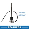 thumbnail image 5 of Unique Bargains Fuel Sending Unit and Gauge Kit 9.06" Length Boat Fuel Sending Unit Marine Fuel Sender Unit Metal Silver Tone Black 1 Set 0-190 Ohm, 5 of 6