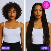 Belle Societe Rich Black 1b Straight 22in Braiding Hair 3 Bundles 150g All Ages Unisex