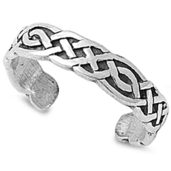 .925 Sterling Silver Toe Ring - Bali Design