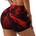 thumbnail image 1 of Balery The Red Head Skull Pantalones cortos de entrenamiento estampados para mujer, sin costuras, ajustados, para gimnasio, yoga, correr, deportes, ejercicio activo, fitness.-XX-Large, 1 of 8