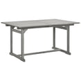 thumbnail image 2 of vidaXL Garden Dining Table (150-200)x100x75 cm Solid Acacia Wood, 2 of 5