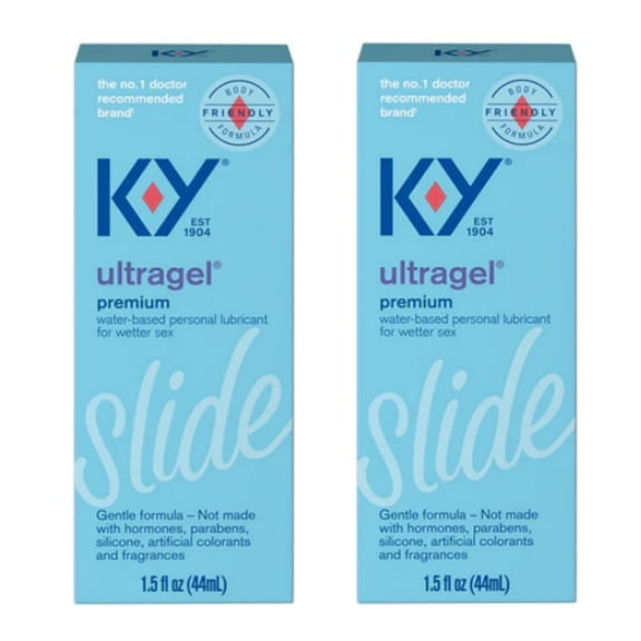 K-Y UltraGel Personal Water Based Lubricant 4.5 Oz (Pack of 2)