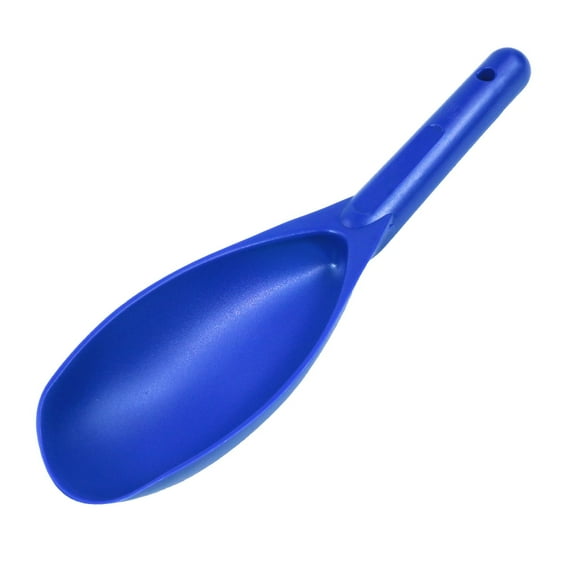 12.5" Heavy Duty Plastic Body Prospector's Sand Scoop Blue