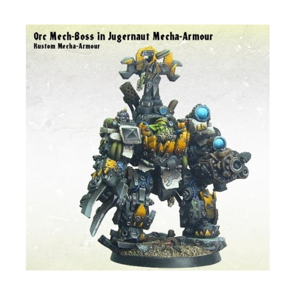 Kromlech Orc Mech-Boss in Kustom Mecha-Armor New