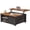 black, variant on 31.5 Inch White Square Farmhouse Lift Top Coffee Table Large Hidden Storage Compartment & Adjustable Shelves for Living Room