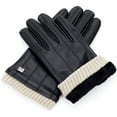 thumbnail image 4 of Gallery Seven Men's Winter Gloves Touch Screen Leather   Black 2XL, 4 of 6