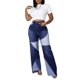 thumbnail image 3 of Txlixc Jeans de mujer, pantalones con cremallera de cintura alta Txlixc moda, 3 of 9