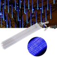 thumbnail image 3 of Meteor Shower Rain Lights, Outdoor Drop Icicle Snow Fall String LED Waterproof Christmas Lights with 50cm 8 Tube 240 LEDs for Holiday Party Wedding Christmas Tree Decoration(Blue), 3 of 7