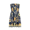 thumbnail image 3 of Dvkptbk Women's Summer Dresses 2024 Mode Boho Floral Robe de Plage Sans Bretelles Maxi Robe Grande Taille Tube Top Longue Jupe Robe de Plage, 3 of 7