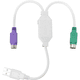 thumbnail image 2 of Adaptador de Cable USB PS2 para teclado y ratón con interfaz PS/2, controlador USB integrado y puerto PS2 compatible con conmutador KVM MFZFUKR 2035516-1, 2 of 8