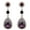 Purple, variant on Eosunjian Party Fashion Women Shiny Rhinestone Inlaid Waterdrop Long Dangle Stud Earrings