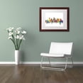 thumbnail image 3 of Trademark Fine Art 'Houston Texas Skyline' Canvas Art by Michael Tompsett, White Matte, Wood Frame, 3 of 4