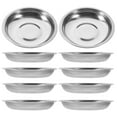 thumbnail image 3 of LOLIPPYY Set of 10 Stainless Steel Dipping Bowls for Sauce, Chili Oil, and Seasoning Dishes Ideal for Dining, 3 of 7