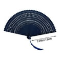 thumbnail image 3 of Hand Held Fan For Women Foldable, Folding Hand Classic Style Fan Fabric Bamboo Ribs Hand Held Chinese/Spanish Foldable Fan For Boots On The Ground Dance,Party Walmart Pallets, 3 of 6