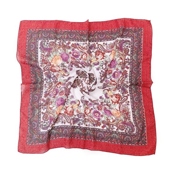 27" Cotton Head Hair Scarf for Women LSQii Muslim Print Retro Bandana Trendy Scarf Soft Neckerchief Wrap Shawl Fashion for Outdoor Daily Wear Under $5