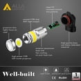 thumbnail image 5 of Alla Lighting 2800lm HB4 9006 LED Fog Lights Bulb Xtreme Super Bright COB-72 LED Replacement for Cars, Trucks, 6000K Xenon White (Set of 2), 5 of 9