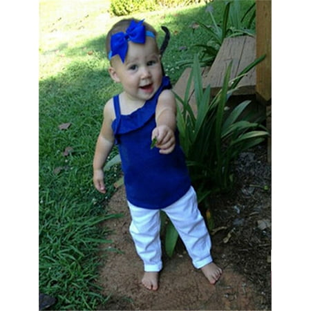 Lilac Sapphire - Kids Girl Baby Headband Toddler Bow Hair Band Accessories Headwear SA