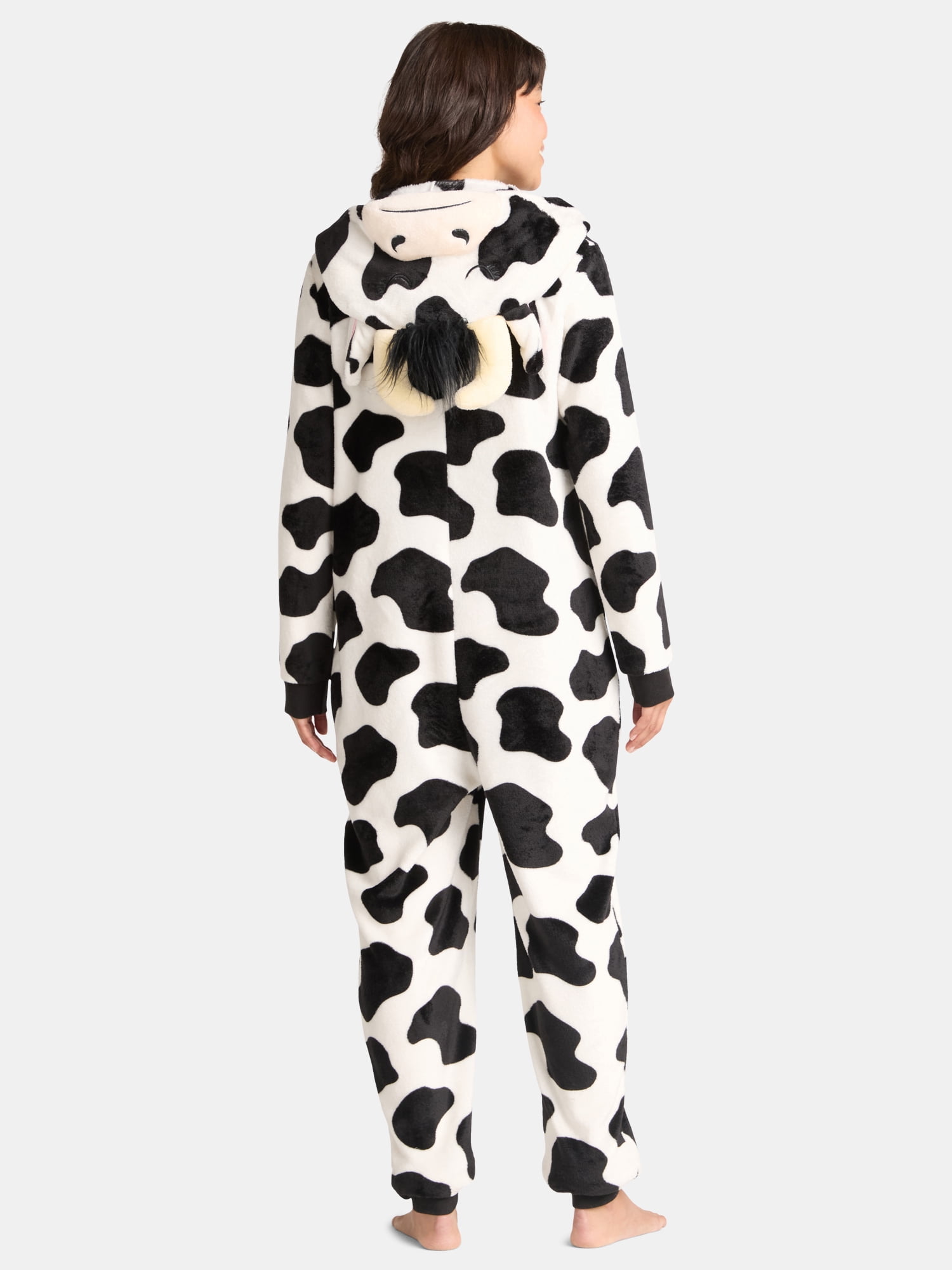 Women’s Cosplay Cow One Piece Pajamas from Holiday Time, Sizes XS-3X