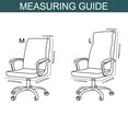 thumbnail image 3 of Stretch Office Chair Covers Large, 1 Piece Computer Office Chair Covers Printed Rotating Chair Slipcovers Soft Spandex with Zipper Desk Chair Covers for Office Chair -E-Medium, 3 of 9
