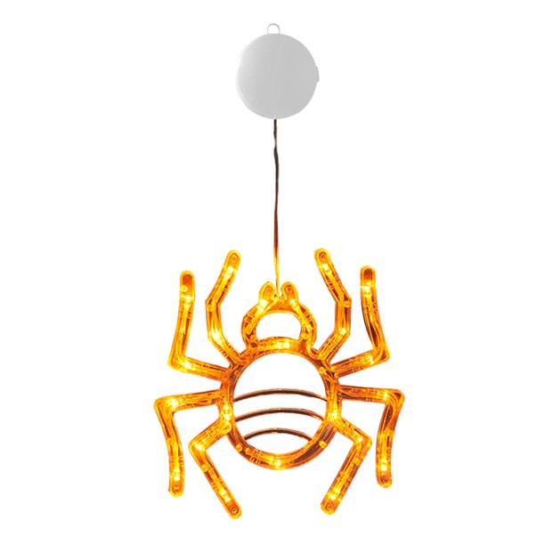Ventana Halloween Globo Ocular Iluminado Calabaza Y Telaraña Funciona Con Pilas