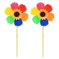 thumbnail image 1 of Uxcell 2 Sets Wind Spinner - 28.7 Pulgadas Molinetes para Jardín y Patio, Aplicable a Decoración de Jardín / Arte de Patio (Molino de Viento Arcoíris), 1 of 1