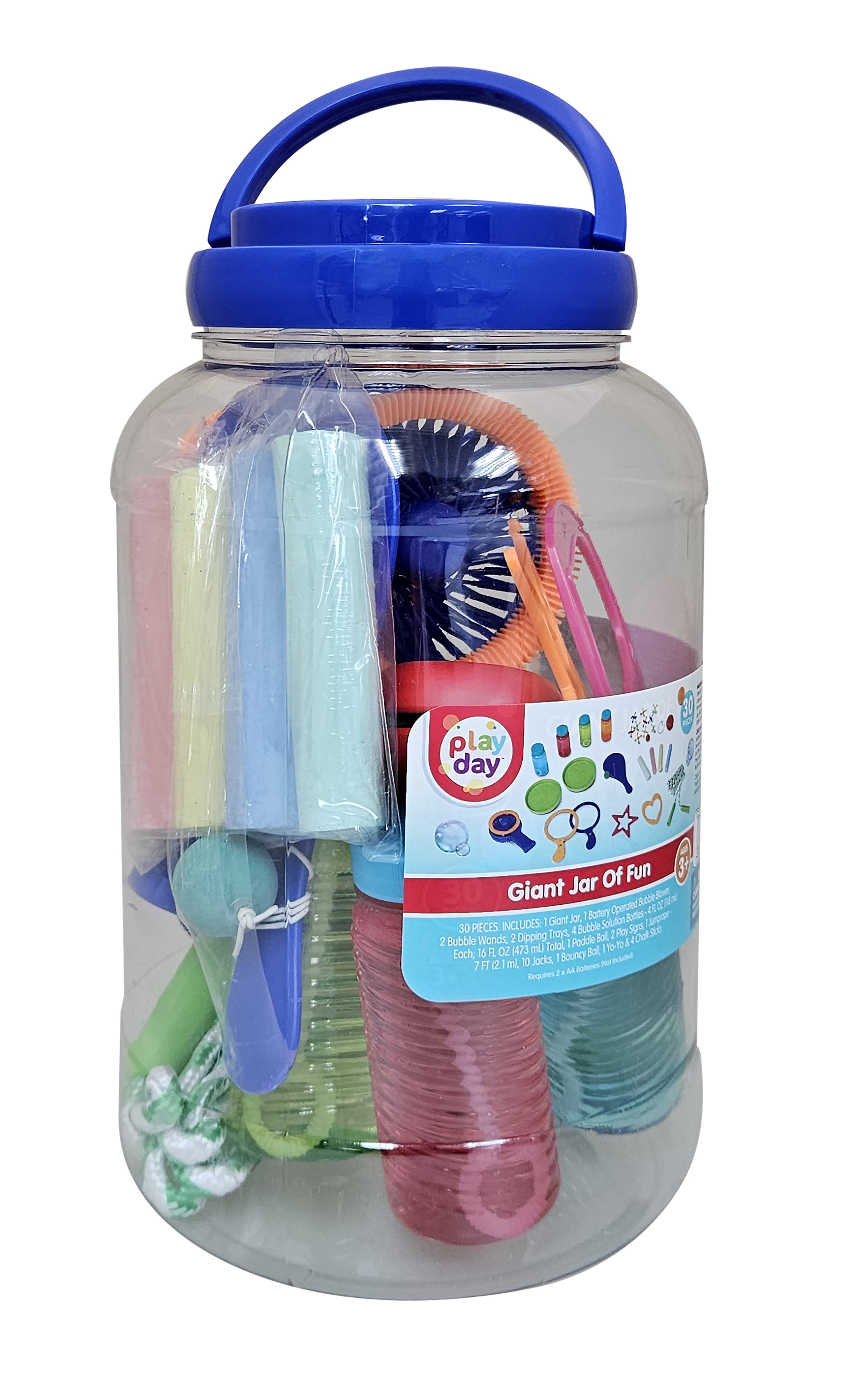Play Day Jar of Fun, Total 30 Piece, Kids Games, Physical Activities, for Child Ages 3+