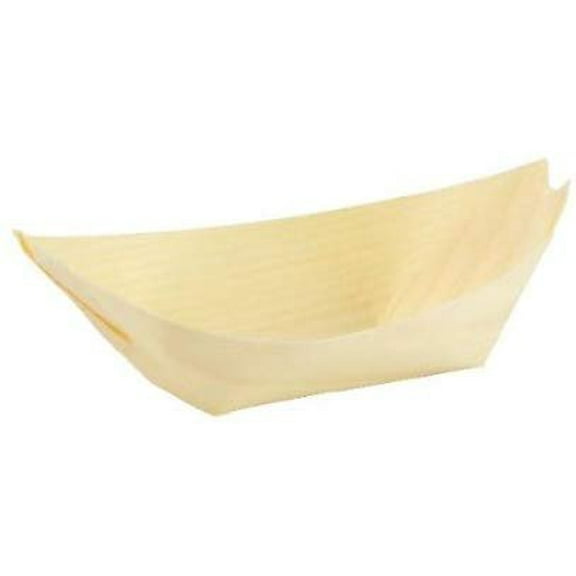 Packnwood 210BBOIS12 2.5 oz Medium Wooden Boats - 4.25 x 2.5 x 1 in.