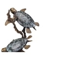 thumbnail image 3 of SPI Antiqued Brass and Marble Sea Turtle Duet Statue, 3 of 3