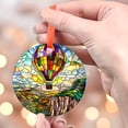 thumbnail image 4 of Hot air Balloon at The Edge of a Cliff with a View Suncatcher Indoor/Outdoor Ornament Window Hanging Handmade Suncatchers Decoration Home Garden Christmas Party Wedding 2025,, 4 of 5
