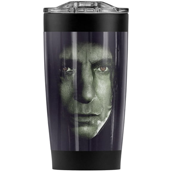 Harry Potter Snape Head Stainless Steel Tumbler 20 oz Coffee Travel Mug/Cup, Vacuum Insulated & Double Wall with Leakproof Sliding Lid | Great for Hot Drinks and Cold Beverages