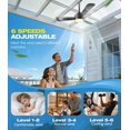 thumbnail image 4 of Ventilador de techo aetherlume de 71 cm enchufable, LED regulable, control remoto, 4 of 8