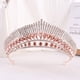 thumbnail image 1 of Nvzi Tiara de boda para novia, diadema de princesa, corona de novia, joyería para el cabello con diamantes de imitación de cristal,graduación, boda, fiesta de disfraces (rosa), 1 of 4