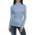 thumbnail image 1 of Chandail à Col Roulé pour Femme Chandail Tricoté pour Femme à Manches Longues Court Chandail Ajusté en Tricot Chandail d'Hiver, Chandail à Col Roulé pour Femme TP, 1 of 7