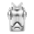 thumbnail image 2 of 5pcs 2 Inch V Type Pulley Roller 304 Stainless Steel Sliding Gate Roller Wheel Bearing for Material Handling and Moving, 2 of 8