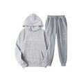 thumbnail image 1 of MAWCLOS Ensembles de Survêtements pour Femmes, Chandails à Capuchon, Ensemble Deux Pièces, Ensemble de Jogging à Manches Longues, Gris A 2TG, 1 of 2