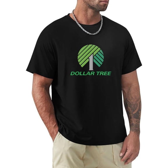 Dollar Tree Retro Logo Inspired Funny Shopping Lover Humor T-shirt, for men & women, up to size 5XL.