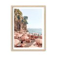 thumbnail image 1 of Lienzo de pared Hesendot Positano Beach, 30 x 40 cm, marco de roble, 1 of 7